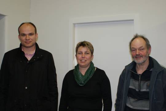 Die Geschäftsprüfungskommission ab 2014 mit Marc Giger, Judith Giger-Imper und Hans Giger (von links) 